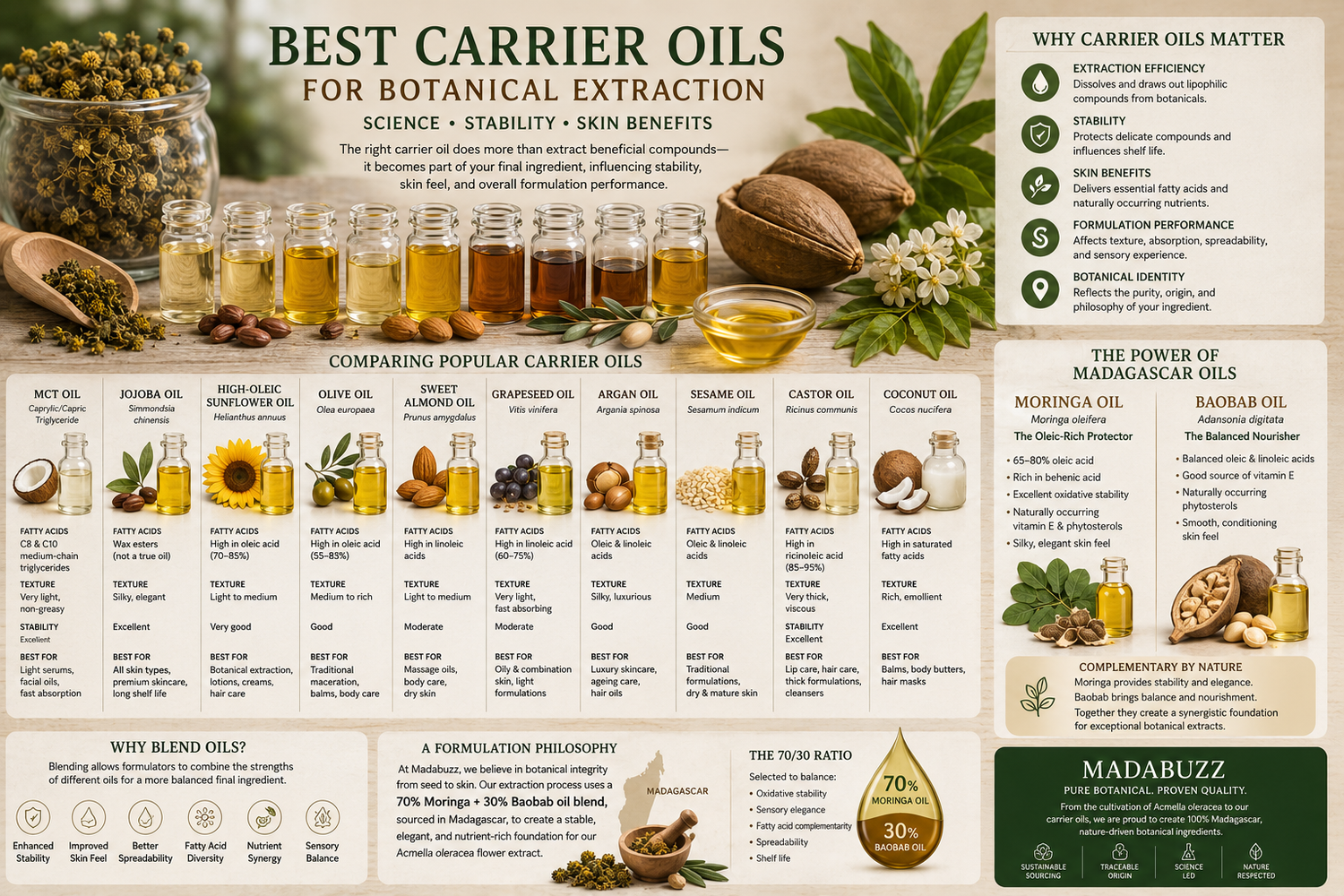 Best Carrier Oils for Botanical Extraction
