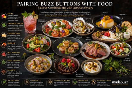 Pairing Buzz Buttons with Food: Flavour Combinations with Acmella oleracea