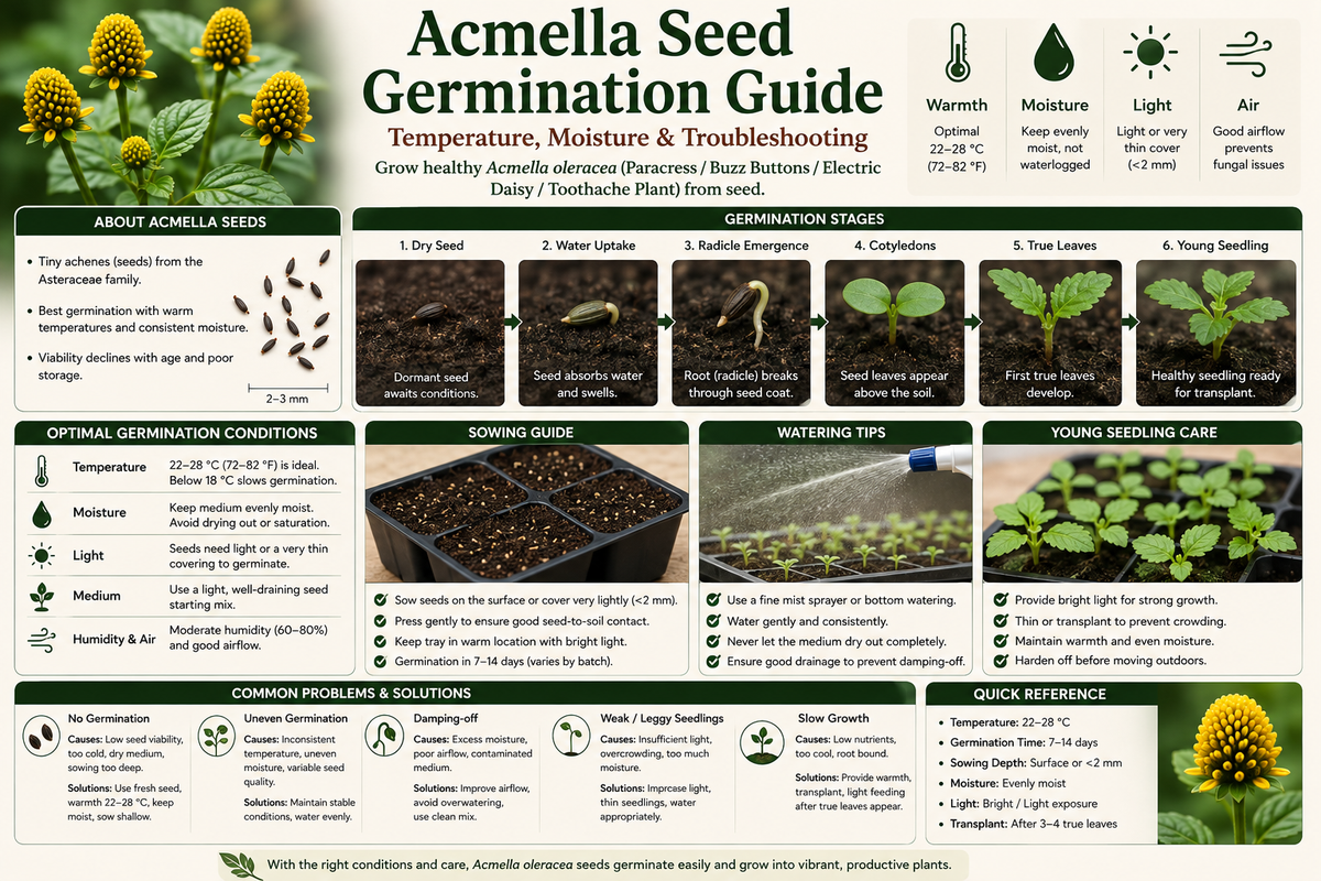 Acmella Seed Germination Guide: From Seed to Healthy Seedling