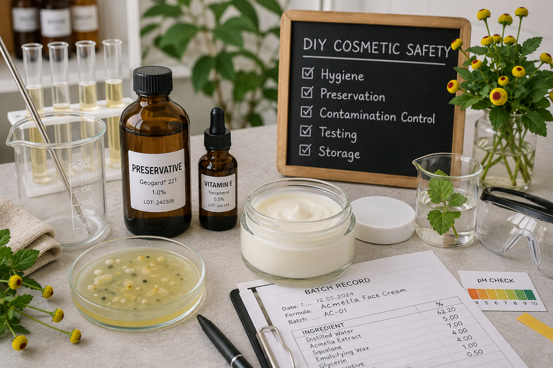 DIY Cosmetic Safety: Hygiene, Preservation and Contamination Control