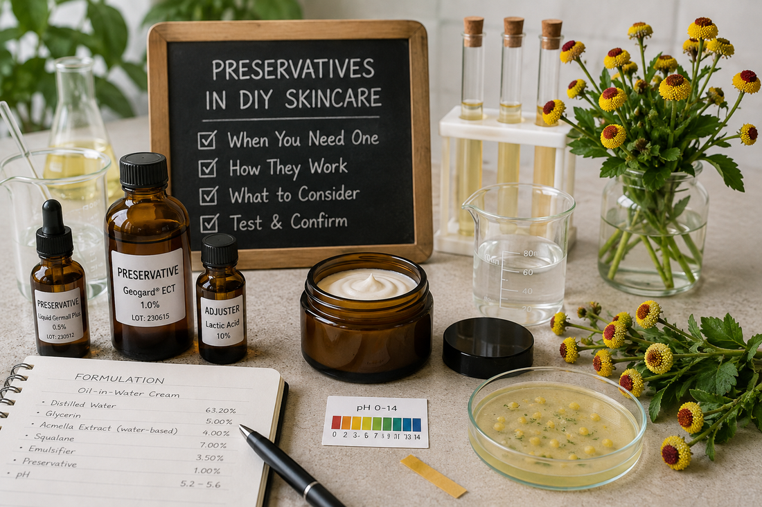 Preservatives in DIY Skincare: When You Need One and Why