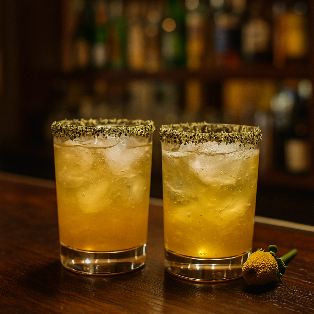 Two cocktails with Paracress Flower Buzz Buttons Madabuzz Review Customer August 2025